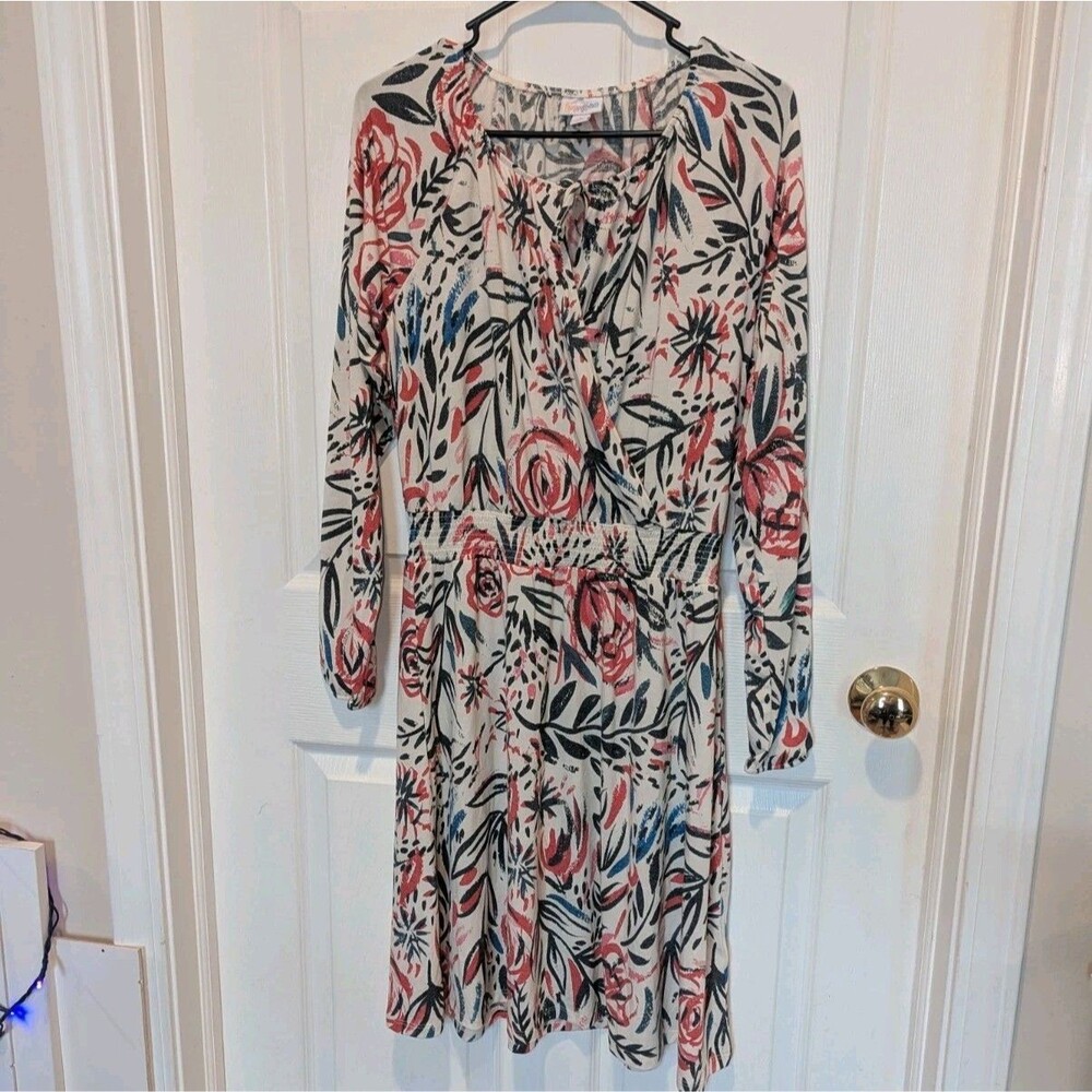 Lularoe Cottagecore Coquette‎ Small Multicolor Long Sleeve Jody Dress
